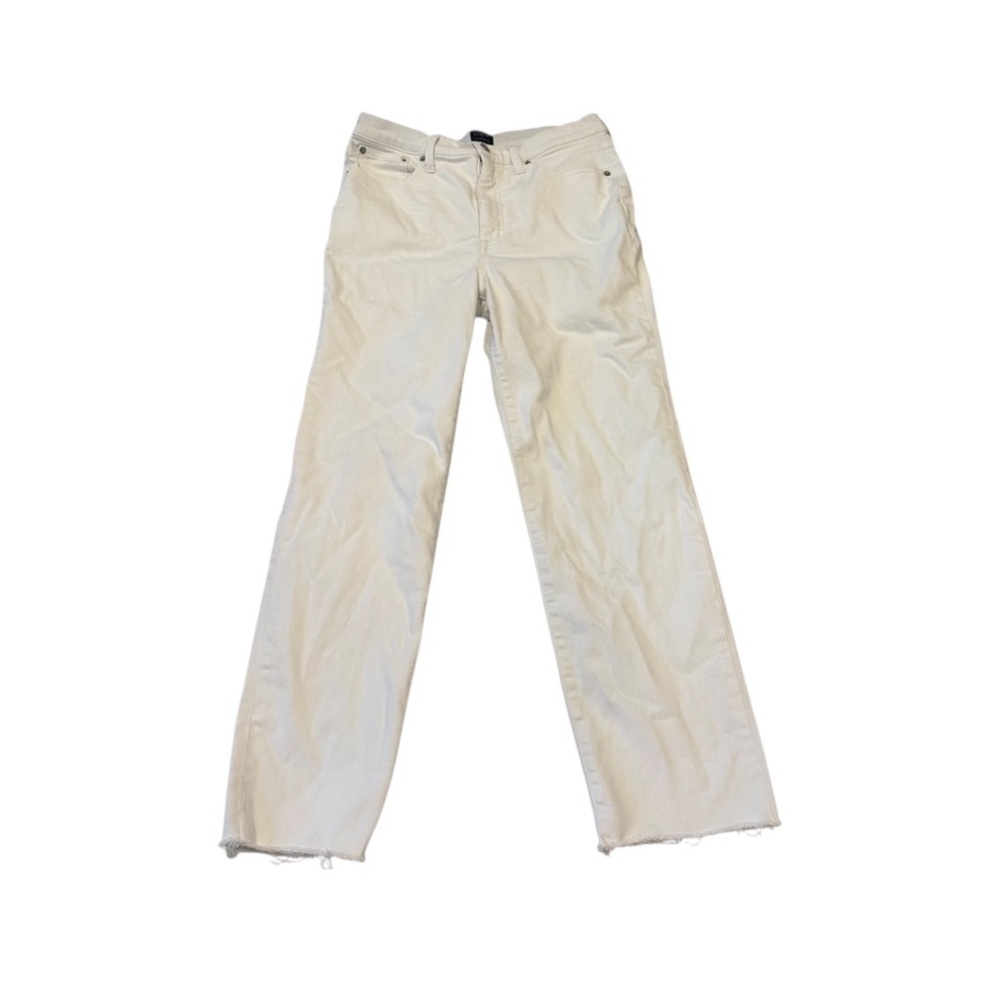J Crew Stovepipe White Jeans